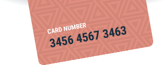 sequental numbering on card