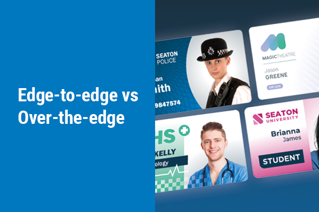 Edge to edge vs Over the edge card printing: What’s the difference?