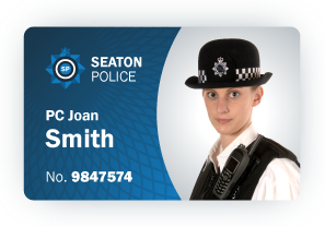 Emergency services staff id card seaton police