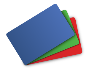 Blue Green Red Cards