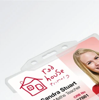 Clear Open-Faced ID Card Holders