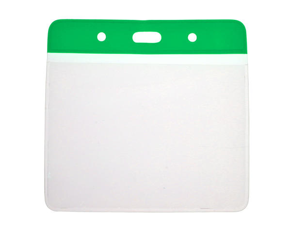 Green Top Vinyl Card Holders - 102x83mm (Pack of 100)