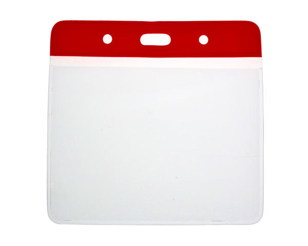 Red Top Vinyl Card Holders - 103x80mm (Pack of 100)