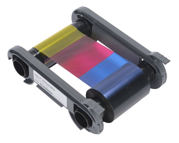 Evolis R7H006NAA Half Panel YMCKO Colour Ribbon (250 Prints)