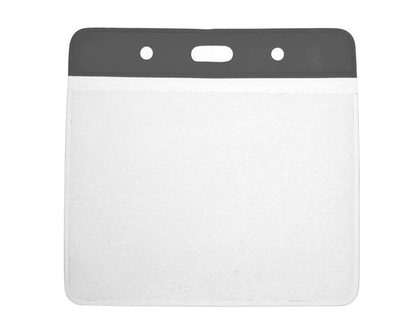 Black Top Vinyl Card Holders - 102x83mm (Pack of 100)