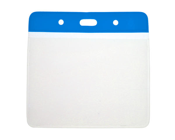 Blue Top Vinyl Card Holders - 103x80mm (Pack of 100)