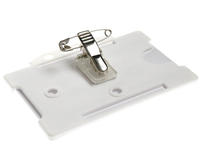 Metal Crocodile ID Card Clip with Pin & Self-Adhesive Pad (Pack of 100)