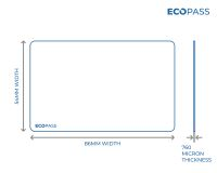 EcoPass Blank White 4KS Cards (Pack of 100)