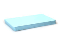 Light Blue Plastic Cards - 760 Micron (Pack of 100)