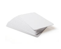 Dyestar Blank White Plastic Cards (Pack of 100)