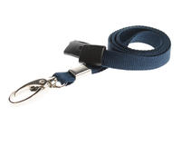 Dark Blue Lanyards with Metal Lobster Clip (Pack of 100)