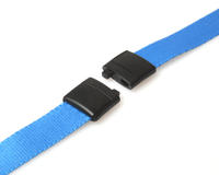 Plain Light Blue Lanyards with Plastic J Clip - 15mm (Pack of 100) - DISCONTINUED