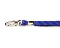 Recycled Plain Navy Blue Lanyards with Metal Lobster Clip (Pack of 100)