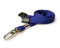 Navy Blue Lanyards with Metal Lobster Clip (Pack of 100)