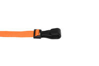 Recycled Plain Orange Lanyards with Plastic J Clip (Pack of 100)