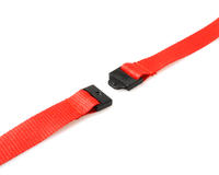 Recycled Plain Red Lanyards with Card Reel (Pack of 50)