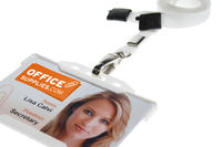 Recycled Plain White Lanyards with Metal Lobster Clip (Pack of 100)