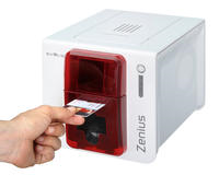 Evolis Zenius Classic Fire Red ID Card Printer (Single-Sided)