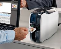 Zebra ZC100 ID Card Printer With USB (Single-Sided)